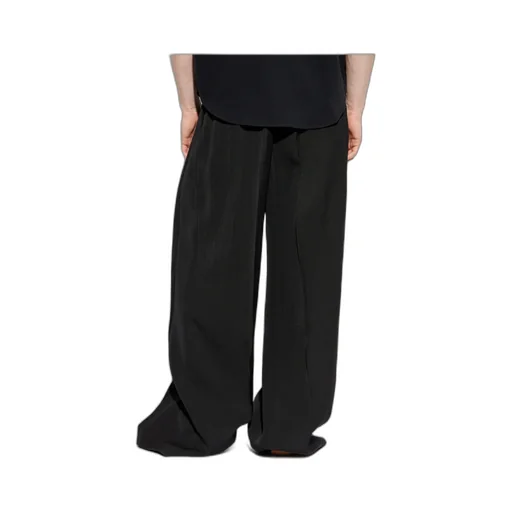 Pleat-Detail Wide-Leg Trousers