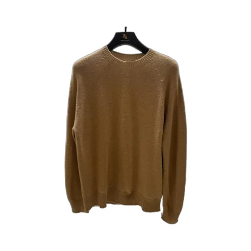 Round-Collar And Long-Sleeved Sweater