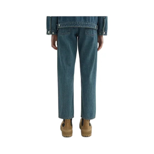 Straight-Leg Slim-Cut Jeans