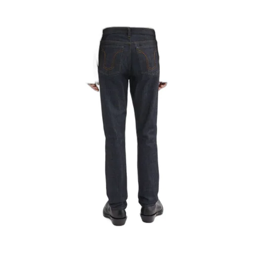 Mid-Rise Straight-Leg Jeans