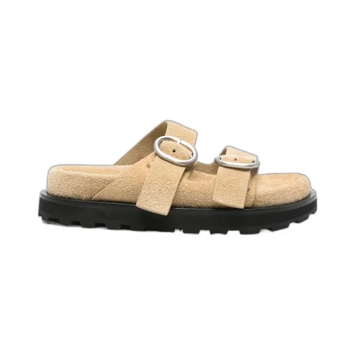 Suede Slides