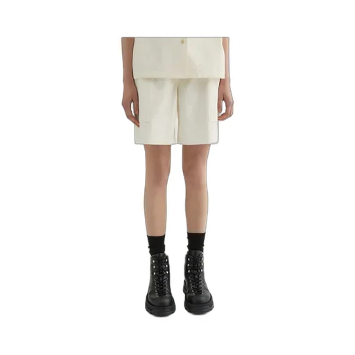 Elasticated Waistband Knee-Length Shorts
