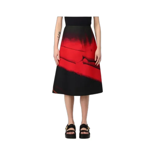 Printed Midi Skirt