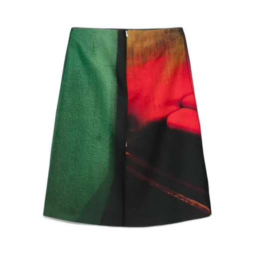 Printed Midi Skirt