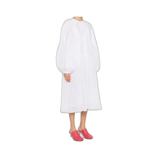 Pleated Midi Dress