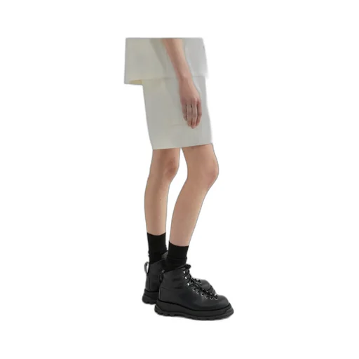 Elasticated Waistband Knee-Length Shorts