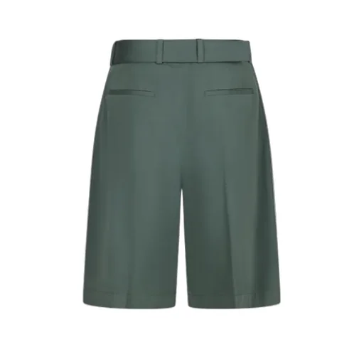 Knee-Length Belted Shorts