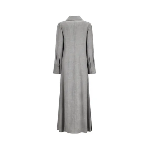 Collared Long-Sleeve Dress