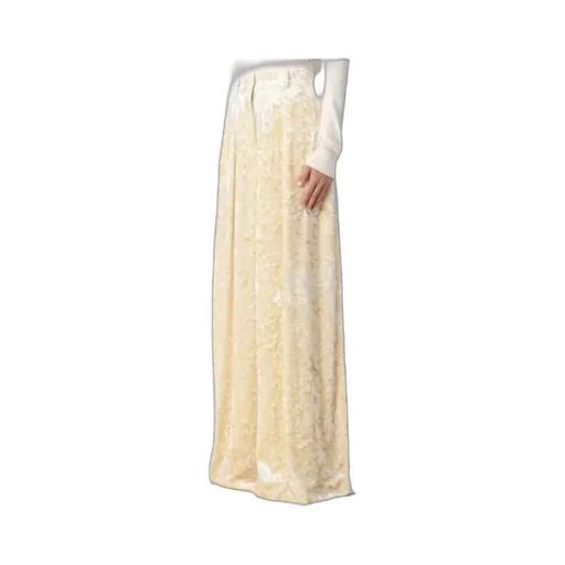 High-Shine Wide-Leg Trousers