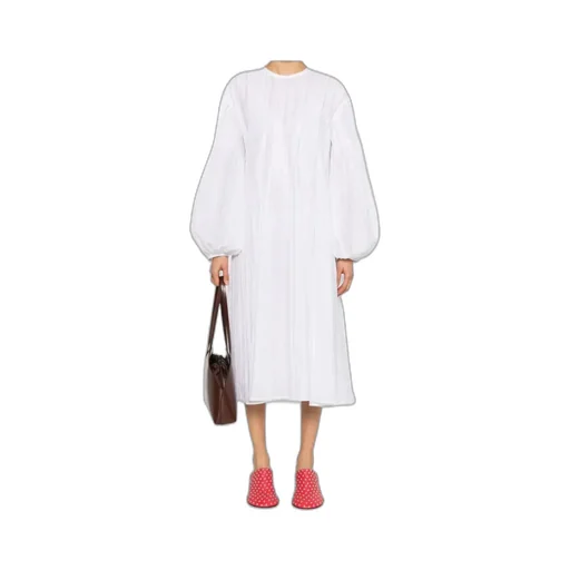 Pleated Midi Dress