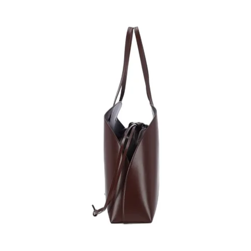 Logo Printed Drawstring Shoulder Bag
