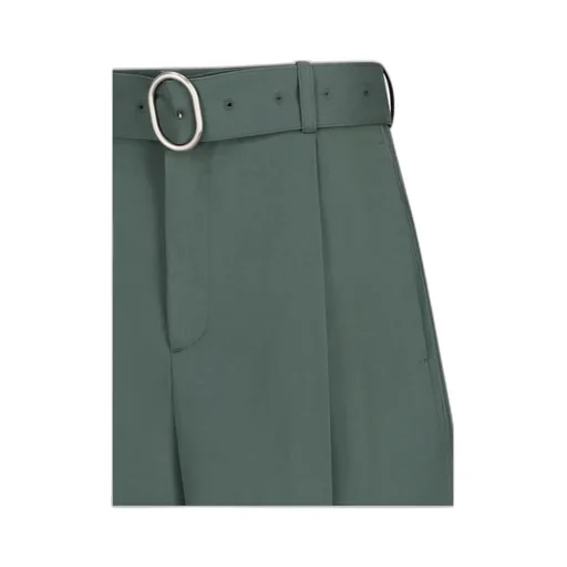 Knee-Length Belted Shorts