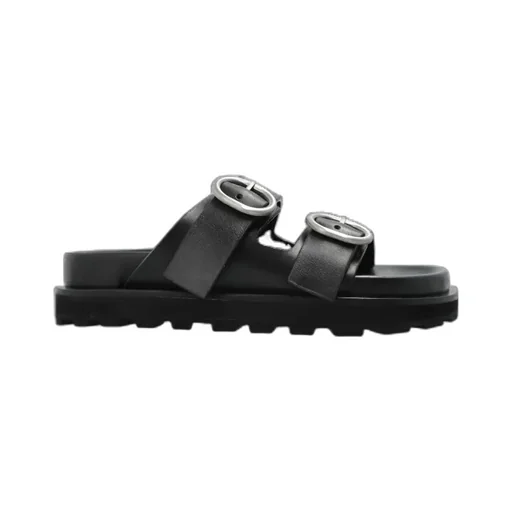 Buckle Detailed Flat Sandals