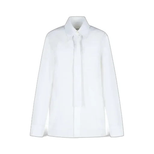 Tie Detailed Long Sleeved Shirt