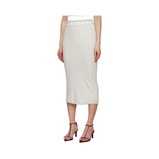 Cotton Midi Skirt