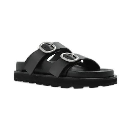 Buckle Detailed Flat Sandals