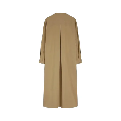Long-Sleeved Poplin Shirt Dress