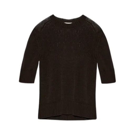 Knitted Crew-Neck T-Shirt