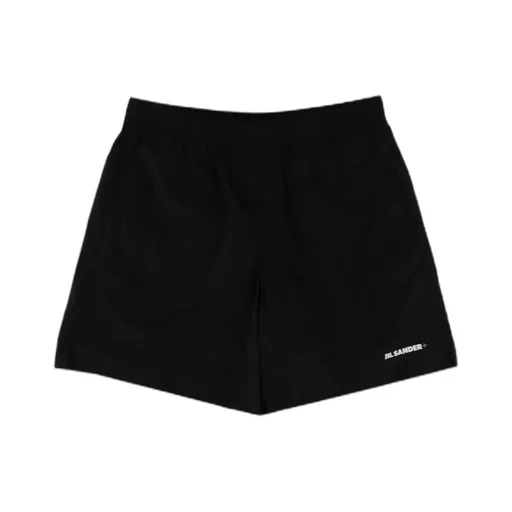 Logo-Print Elasticated Waistband Swim Shorts