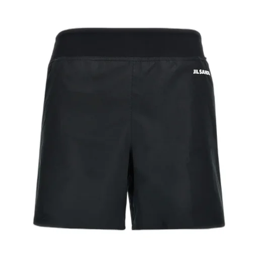 Logo Printed Elastic Waistband Shorts