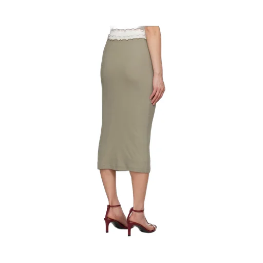 Cotton Midi Skirt