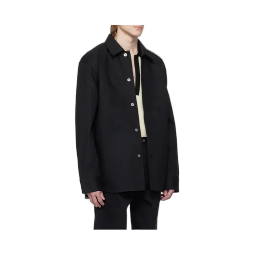 Long-Sleeved Denim Shirt