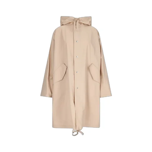 Logo Printed Drawstring Coat