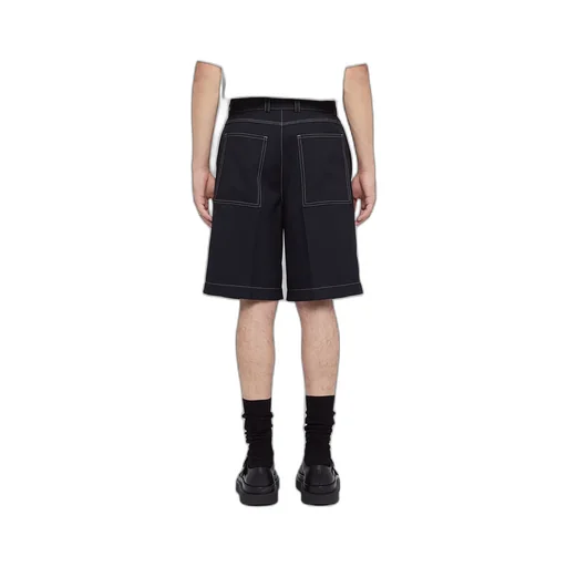 Belted Knee-Length Shorts