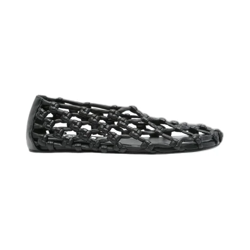 Knot-Detailed Round Toe Ballet Flats
