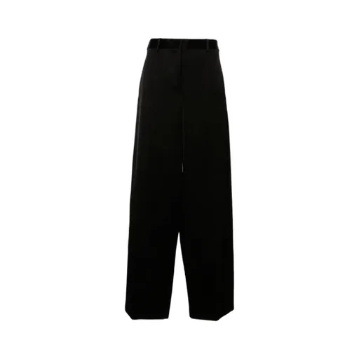 Pressed-Crease Palazzo Pants