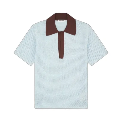 Short-Sleeved Knitted Polo Shirt
