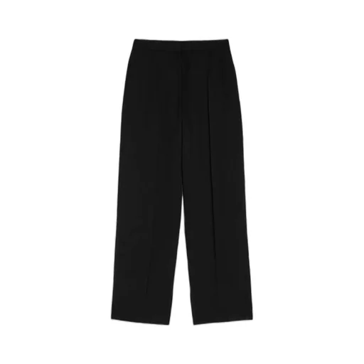 Pleat-Detailed Straight-Leg Trousers