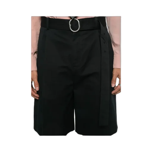 Concealed Button Poplin Shorts