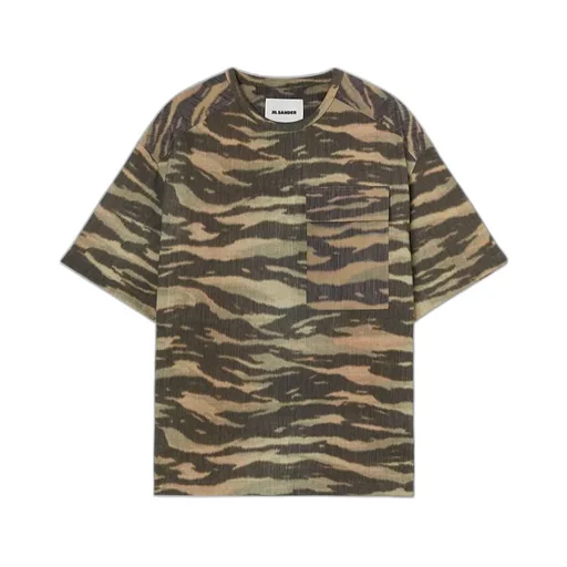 Zebra Printed Crewneck T-Shirt