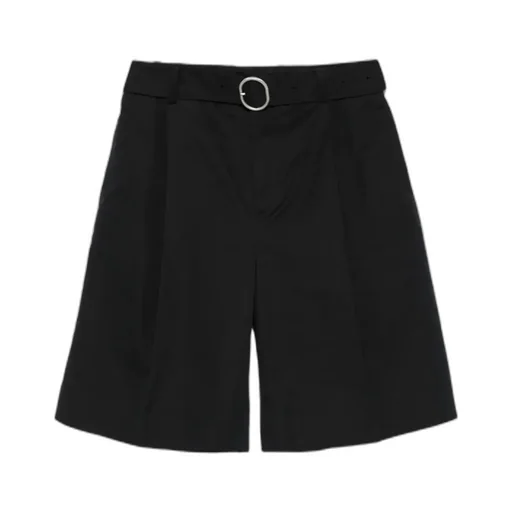 Concealed Button Poplin Shorts