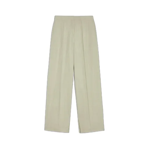 Pleat-Detailed Straight-Leg Trousers