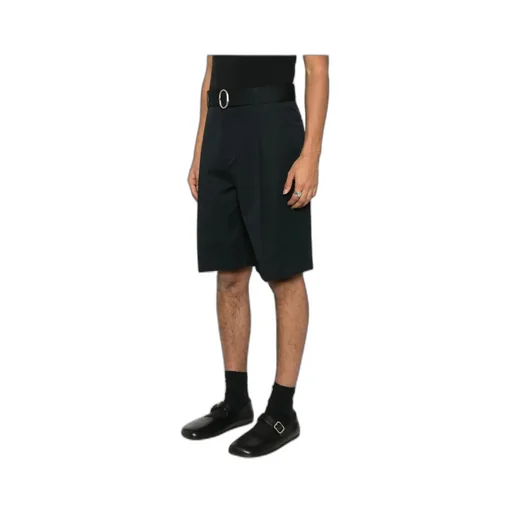 Concealed Button Poplin Shorts