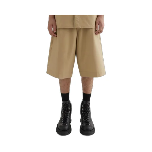 Wide-Leg Bermuda Shorts