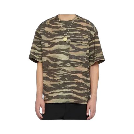 Zebra Printed Crewneck T-Shirt