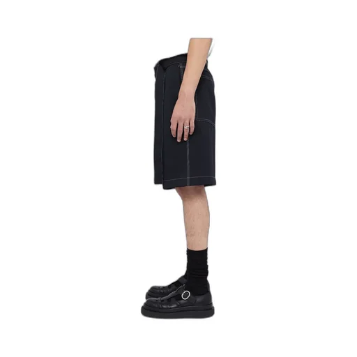 Belted Knee-Length Shorts