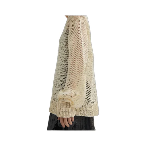 Open Knit Crewneck Jumper