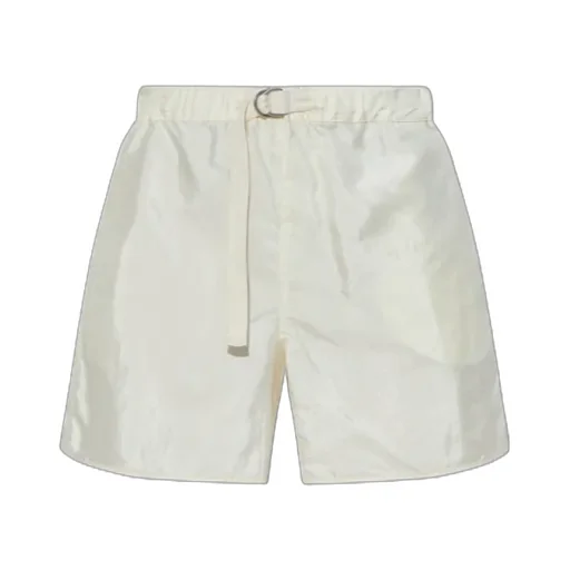 Belted Straight-Leg Shorts