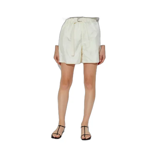 Belted Straight-Leg Shorts