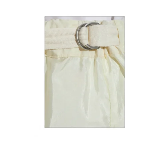 Belted Straight-Leg Shorts