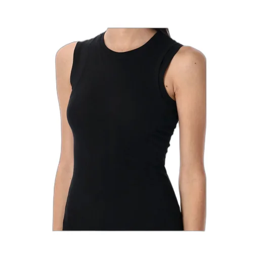 Crewneck Sleeveless Midi Dress