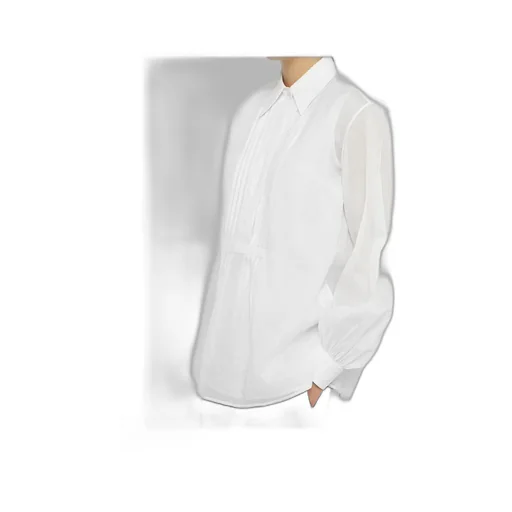Pleated Cotton Shirt