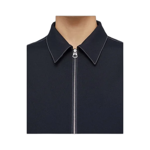 Long Sleeved Zip-Up Shirt