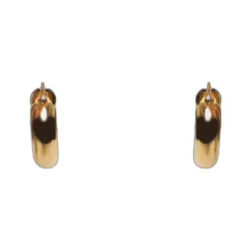 Logo Engraved Hoop Earrings