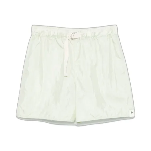 Belted Straight-Leg Shorts
