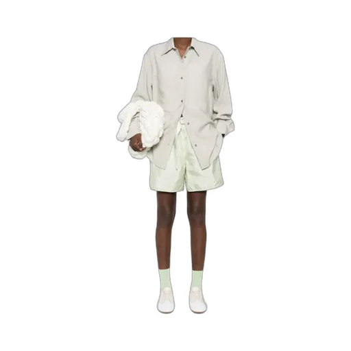 Belted Straight-Leg Shorts